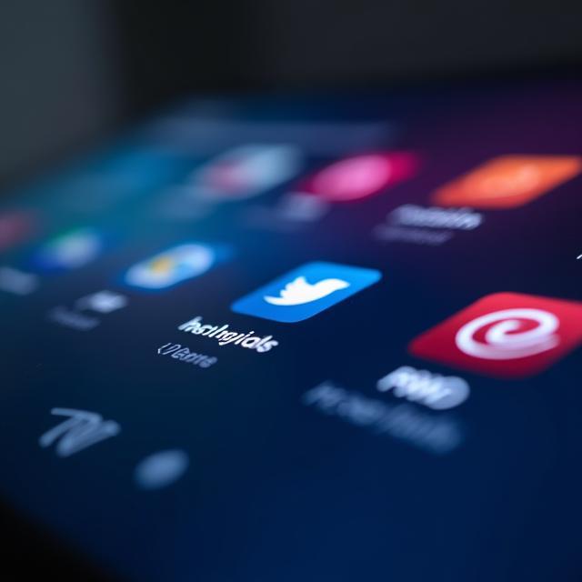 Close-up of the Smart TV's intuitive user interface