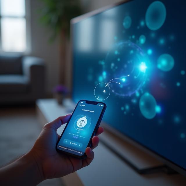Mobile app pairing with the Smart TV