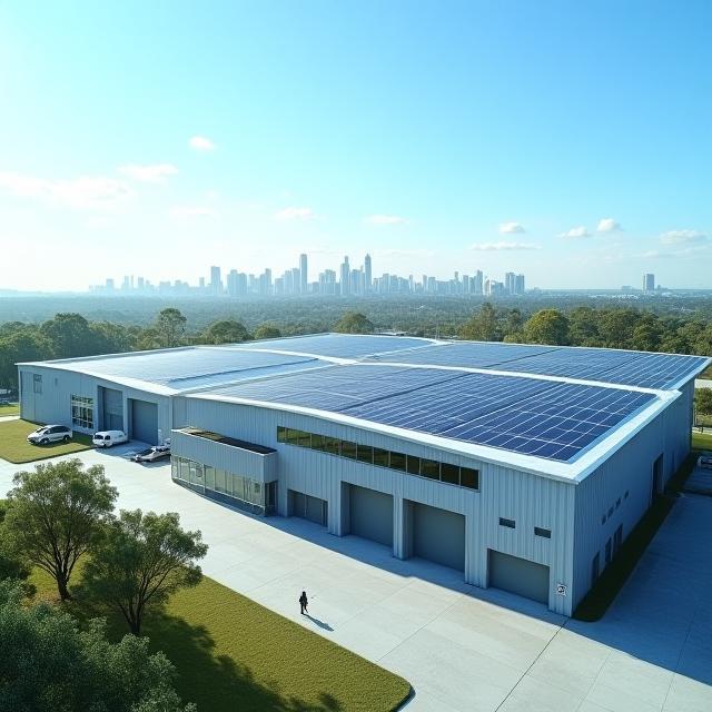 Solar-powered manufacturing facility in Sydney