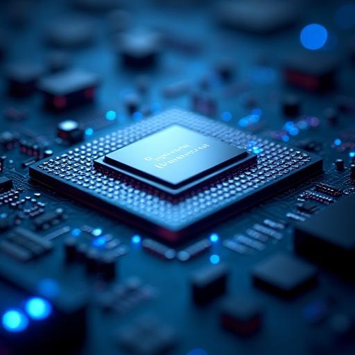 Close-up render of the NeuralView AI Processor